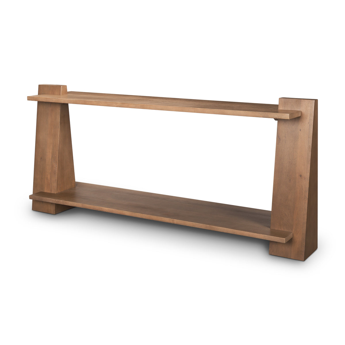 Eula Medium Brown Wood Console Table-Console Tables-DECOROLALA