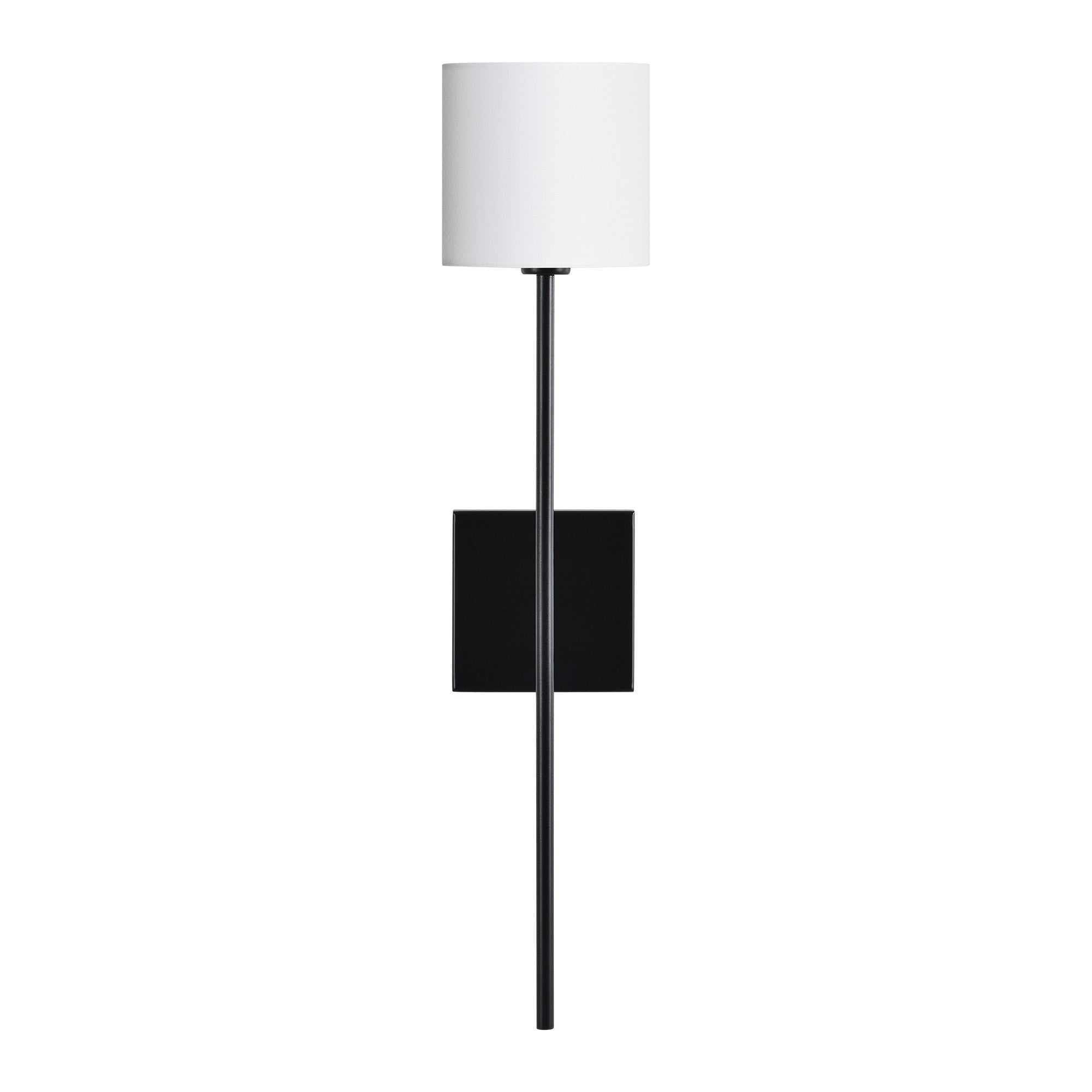 Eunices 24" Length Wall Sconce, Black and White-Wall Sconce-DECOROLALA