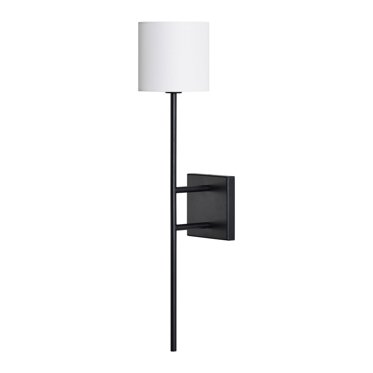 Eunices 24" Wall Sconce, Black and White-Wall Sconce-DECOROLALA