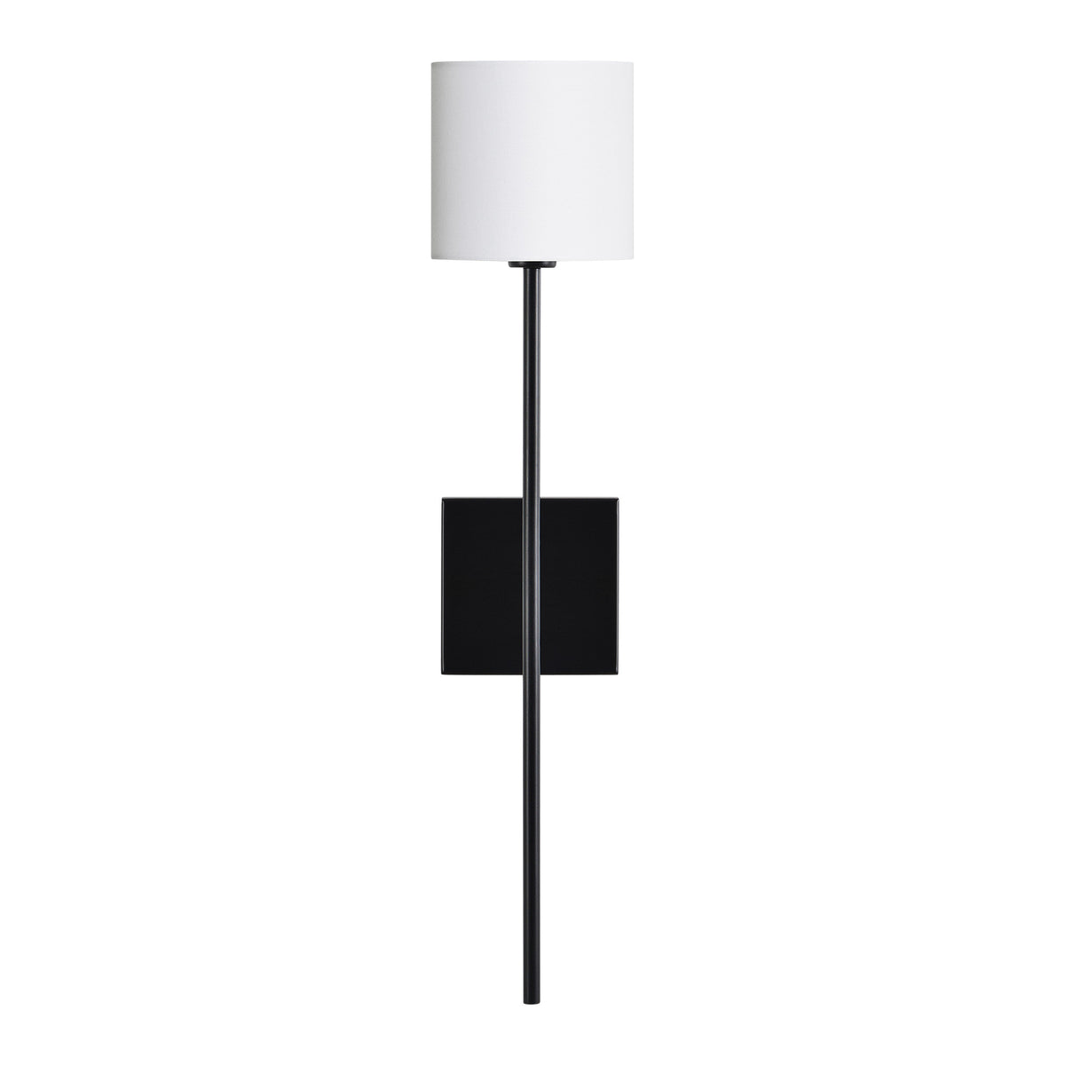 Eunices 24" Wall Sconce, Black and White-Wall Sconce-DECOROLALA