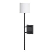 Eunices 24" Wall Sconce, Black and White-Wall Sconce-DECOROLALA
