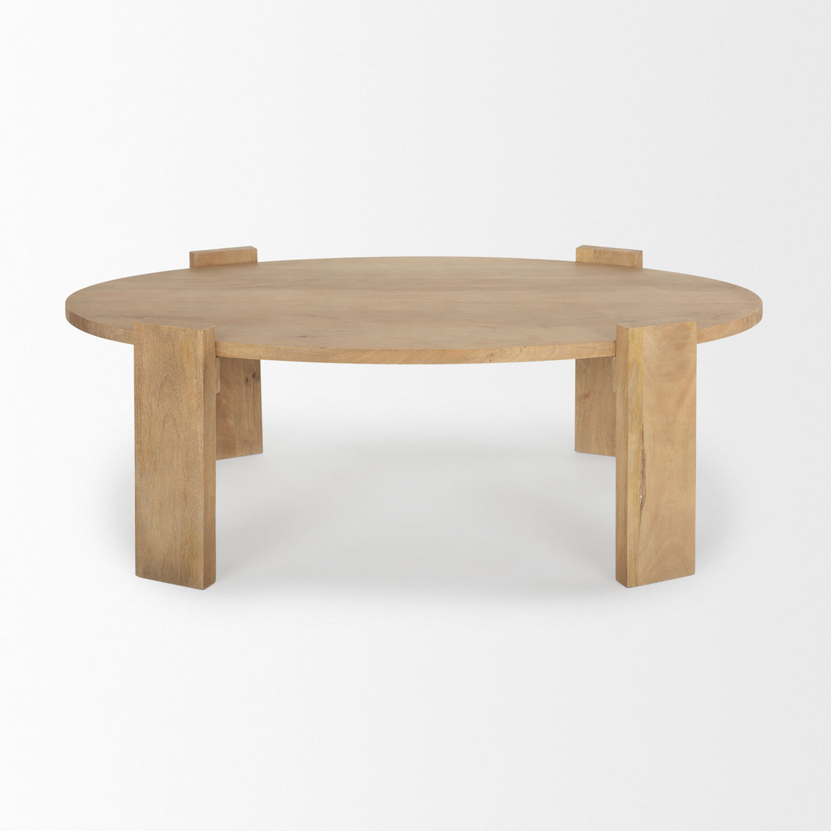 Evelyn Light Brown Oblong Coffee Table-Coffee Tables-DECOROLALA