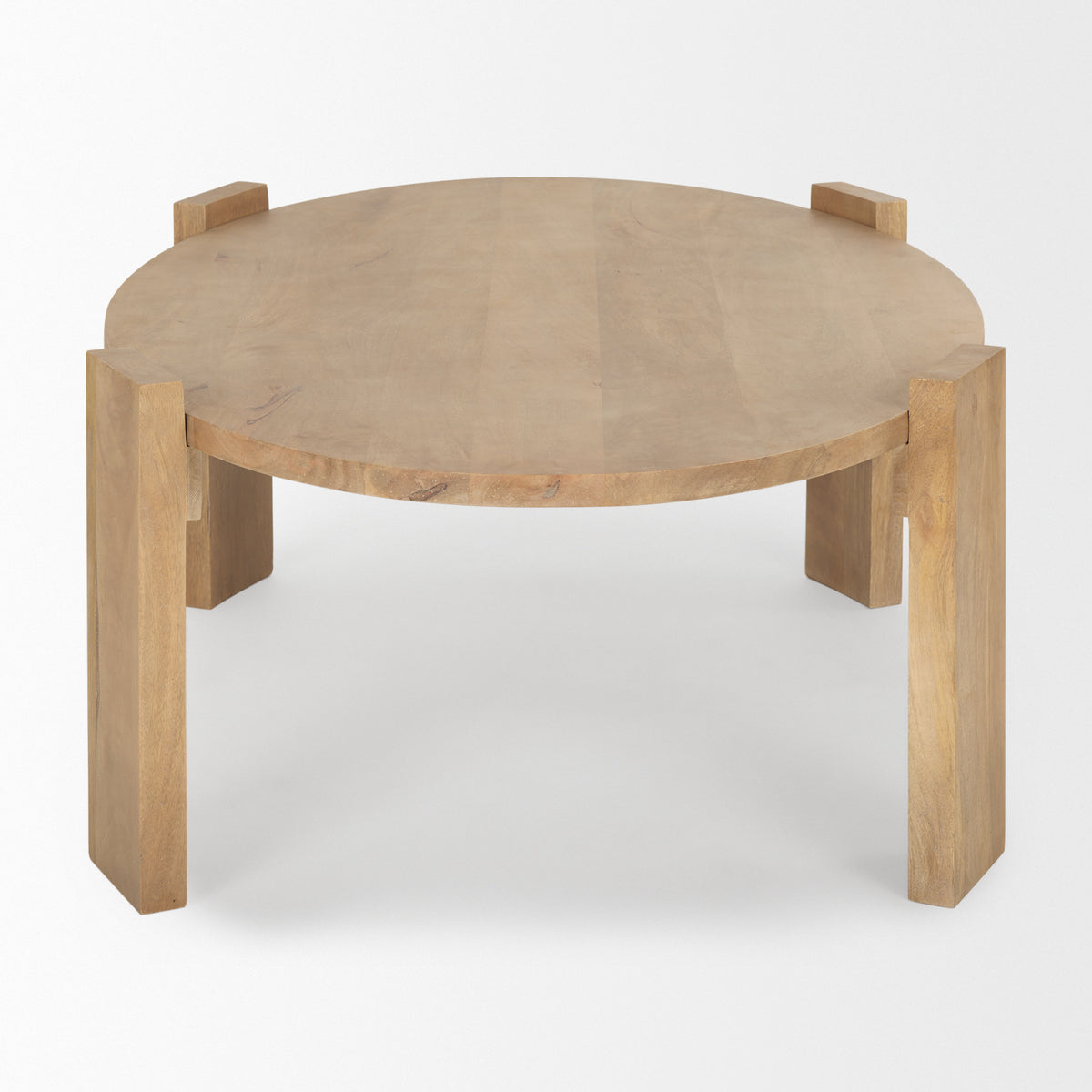 Evelyn Light Brown Oblong Coffee Table-Coffee Tables-DECOROLALA