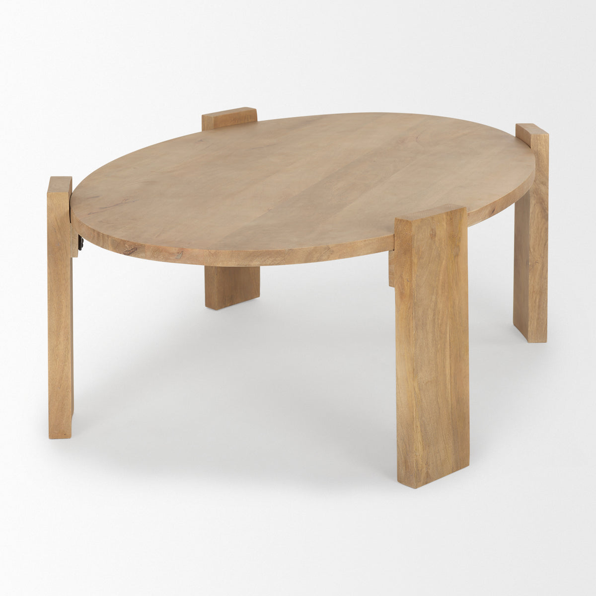 Evelyn Light Brown Oblong Coffee Table-Coffee Tables-DECOROLALA