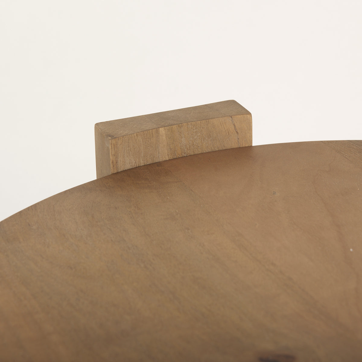Evelyn Light Brown Round End/Side Table-End and Side Tables-DECOROLALA