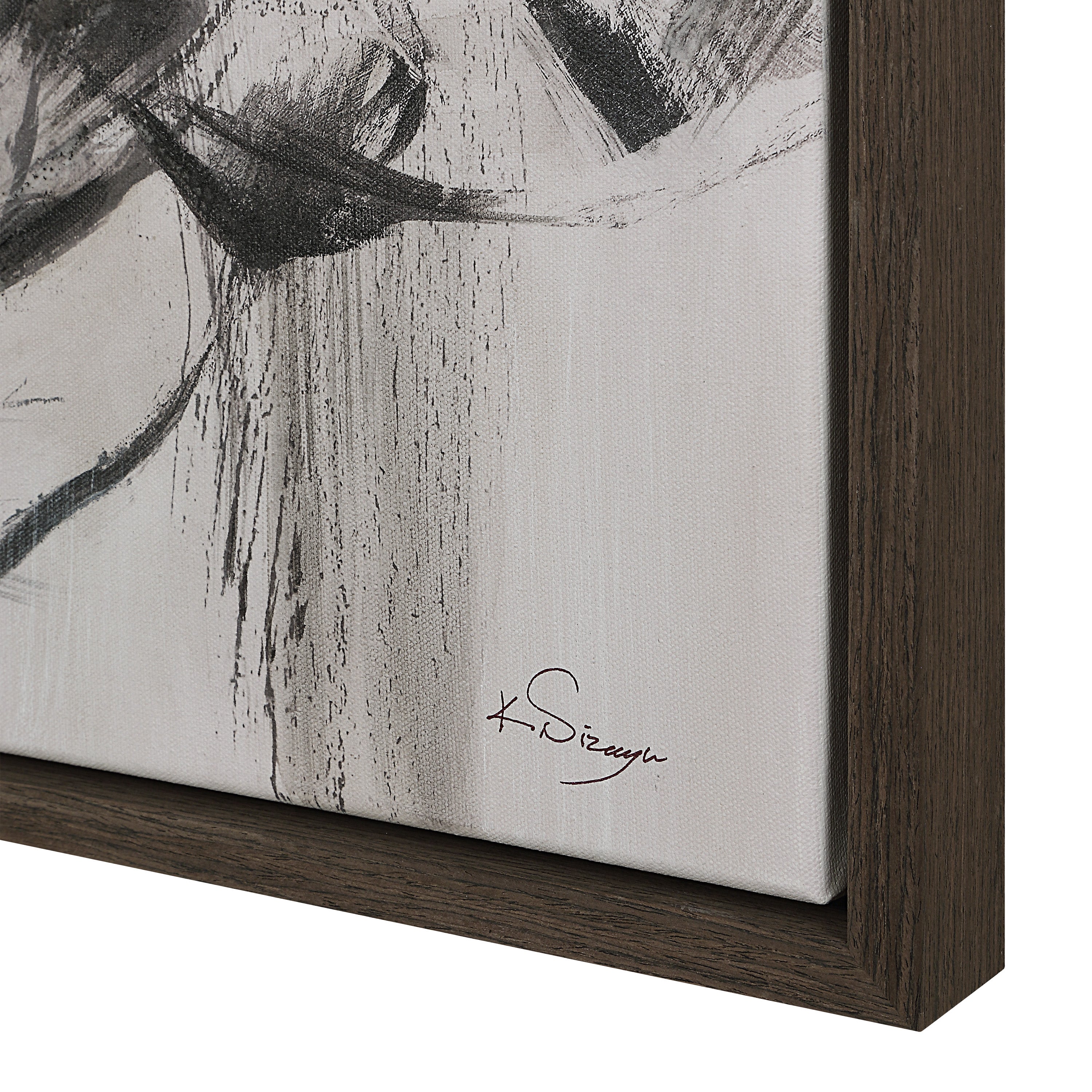 Evelyne 48" H x 36" W Canvas Art, White-Canvas Art-DECOROLALA