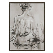 Evelyne 48" H x 36" W Canvas Art, White-Canvas Art-DECOROLALA