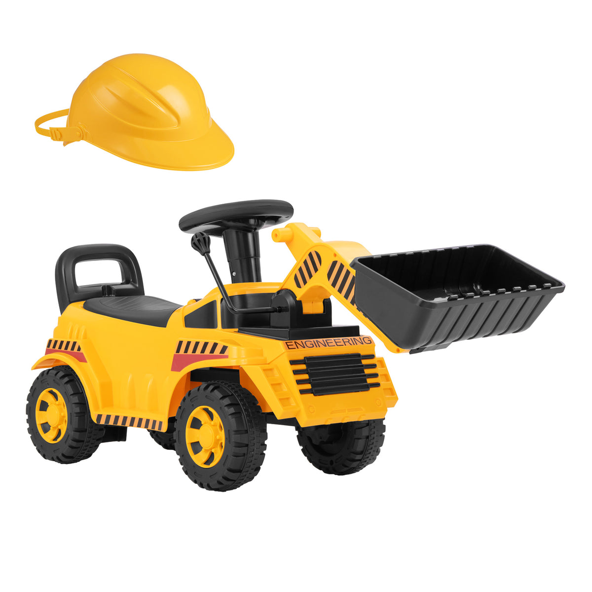Jouet excavateur avec godet réglable - Jaune