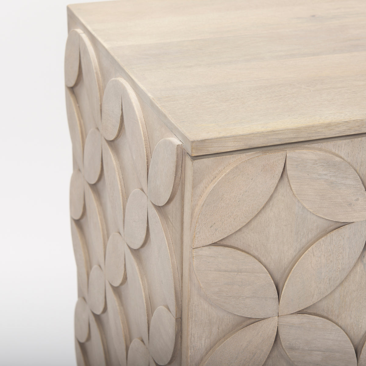 Excelsior Accent Cabinet - Light Brown Wood Gold Iron Base-Accent Cabinets & Chests-DECOROLALA