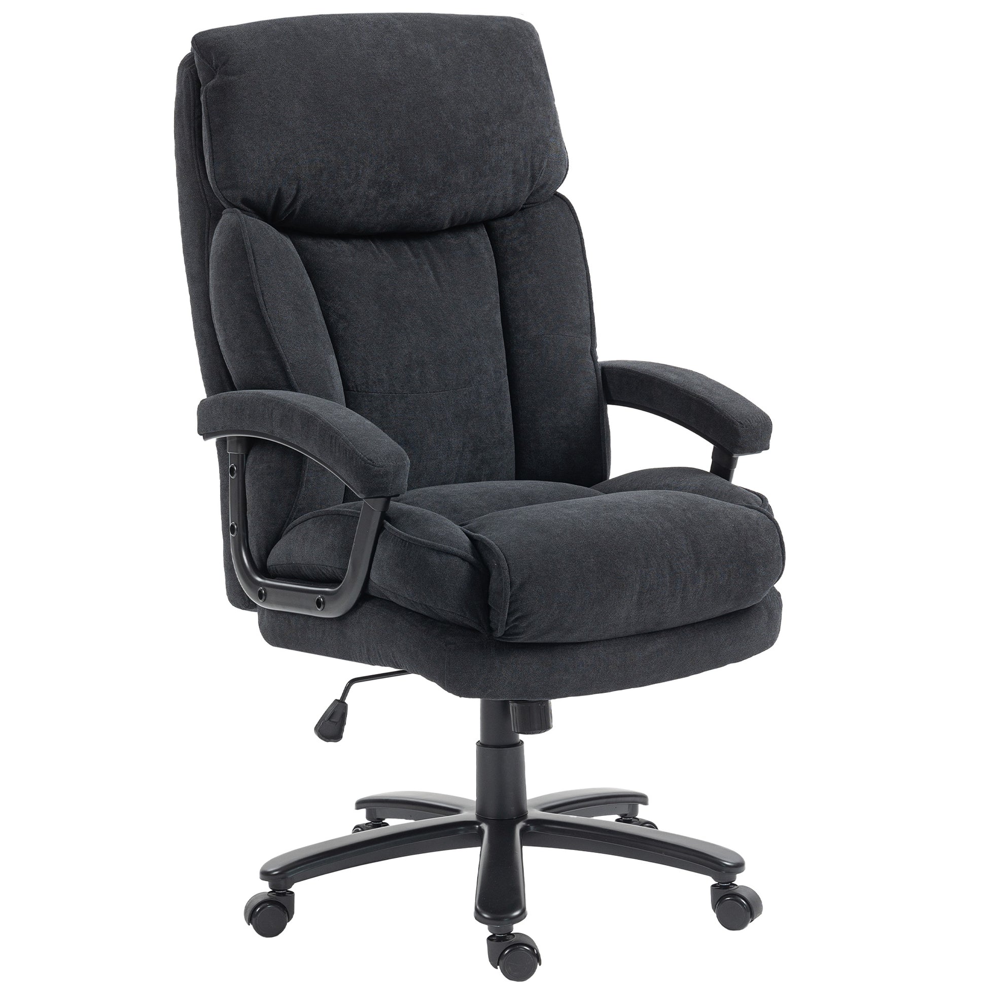 Executive Office Chair - Big and Tall 440 lbs. Black-DECOROLALA