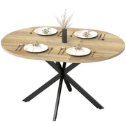 Extendable Dining Table - Natural Wood Industrial 53"-DECOROLALA
