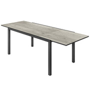 Extendable Patio Dining Table 63"-94.5" Grey-DECOROLALA