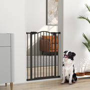 Extra Tall Pressure Fit Dog Gate - Black 29"-32" Wide x 37"H-Dogs-DECOROLALA