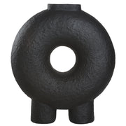 Ezra Indoor Ceramic Vase, Matte Black-Vase-DECOROLALA