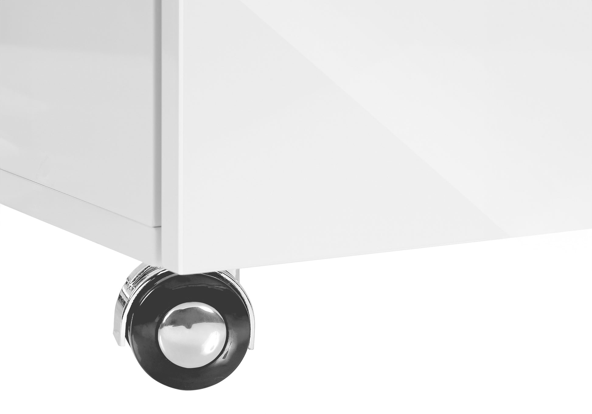 FILING CABINET - 3 DRAWER / HIGH GLOSSY WHITE / CASTORS-Filing Cabinet-DECOROLALA