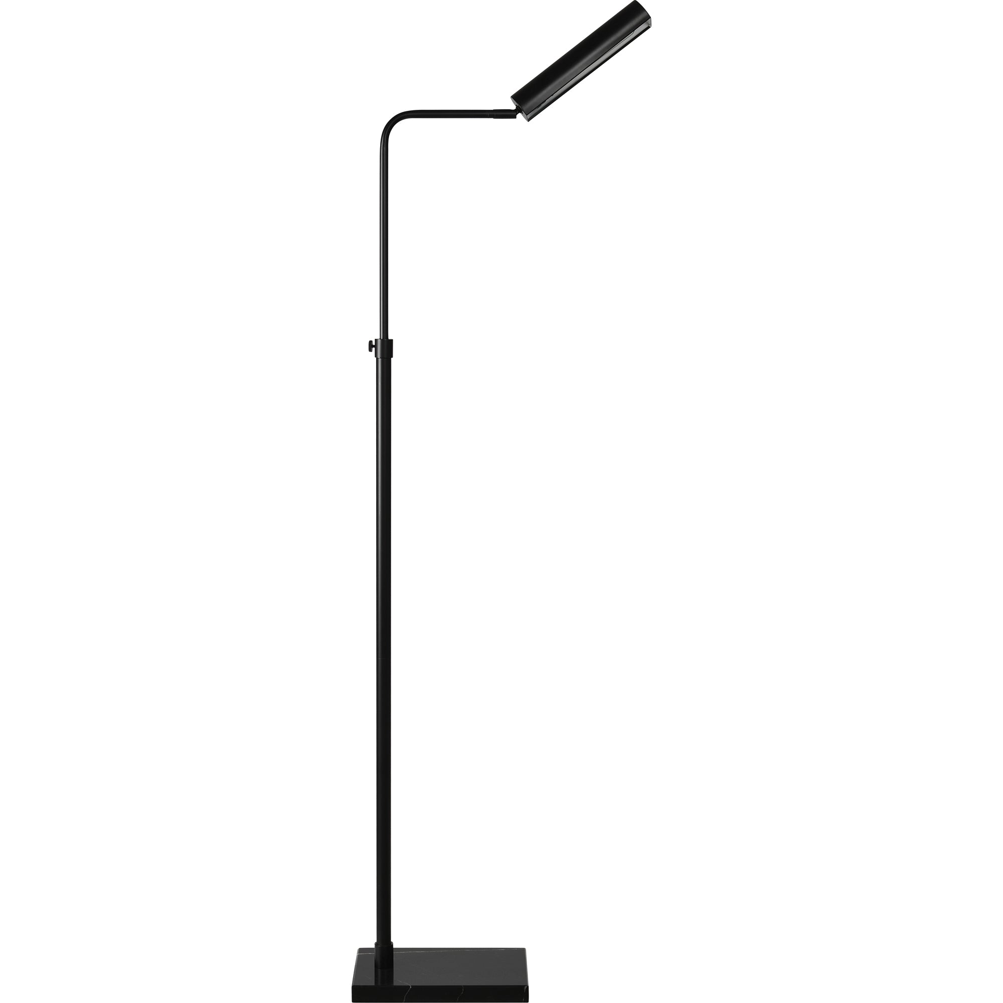 Fadia 60" Adjustable Floor Lamp, Matte Black-Floor Lamp-DECOROLALA