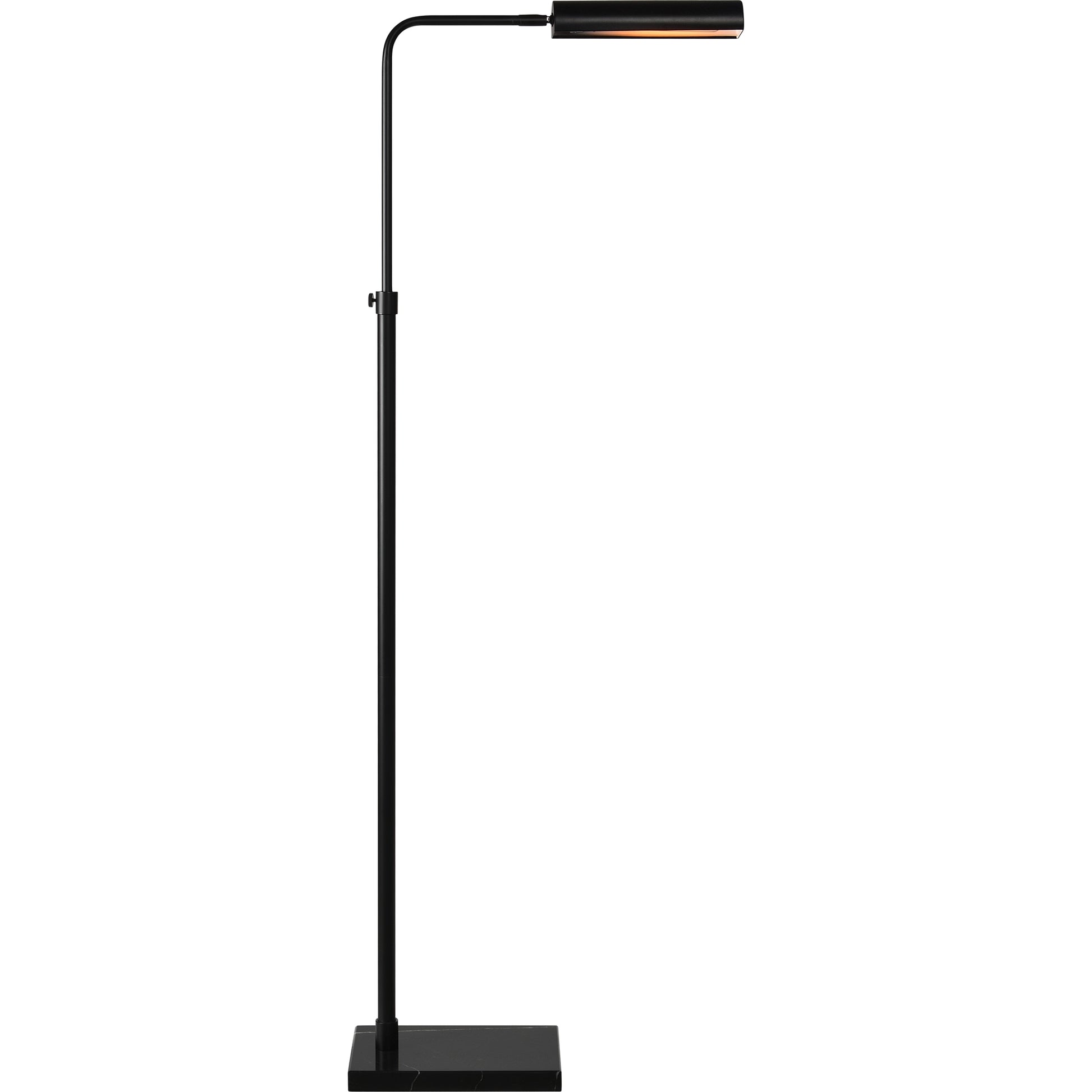 Fadia 60" Adjustable Floor Lamp, Matte Black-Floor Lamp-DECOROLALA