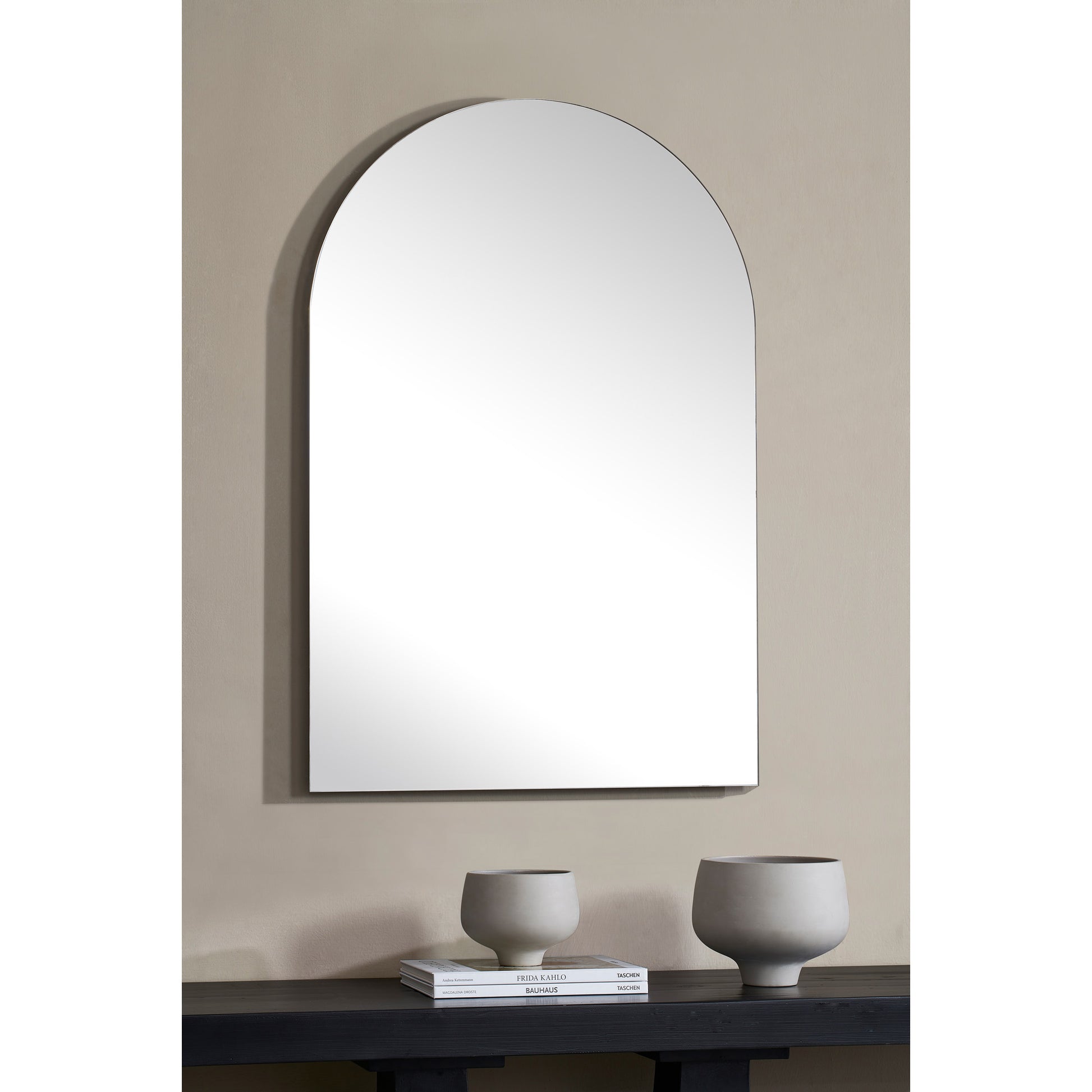 Faiza 35.5" Tall Arch Wall Mirror-Mirror-DECOROLALA