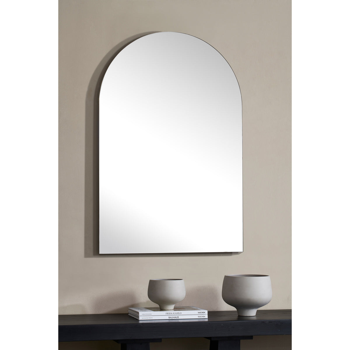 Faiza 35.5" Tall Arch Wall Mirror-Mirrors-DECOROLALA