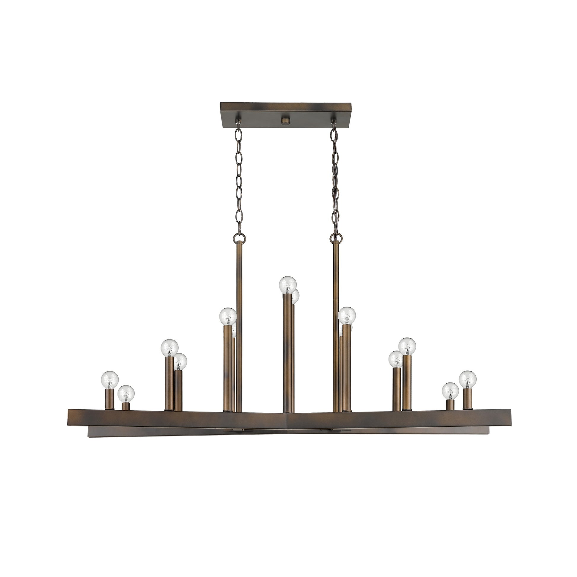 Fallon 14-Light Oil-Rubbed Bronze Island Pendant-Pendants-Hanging Lights-DECOROLALA