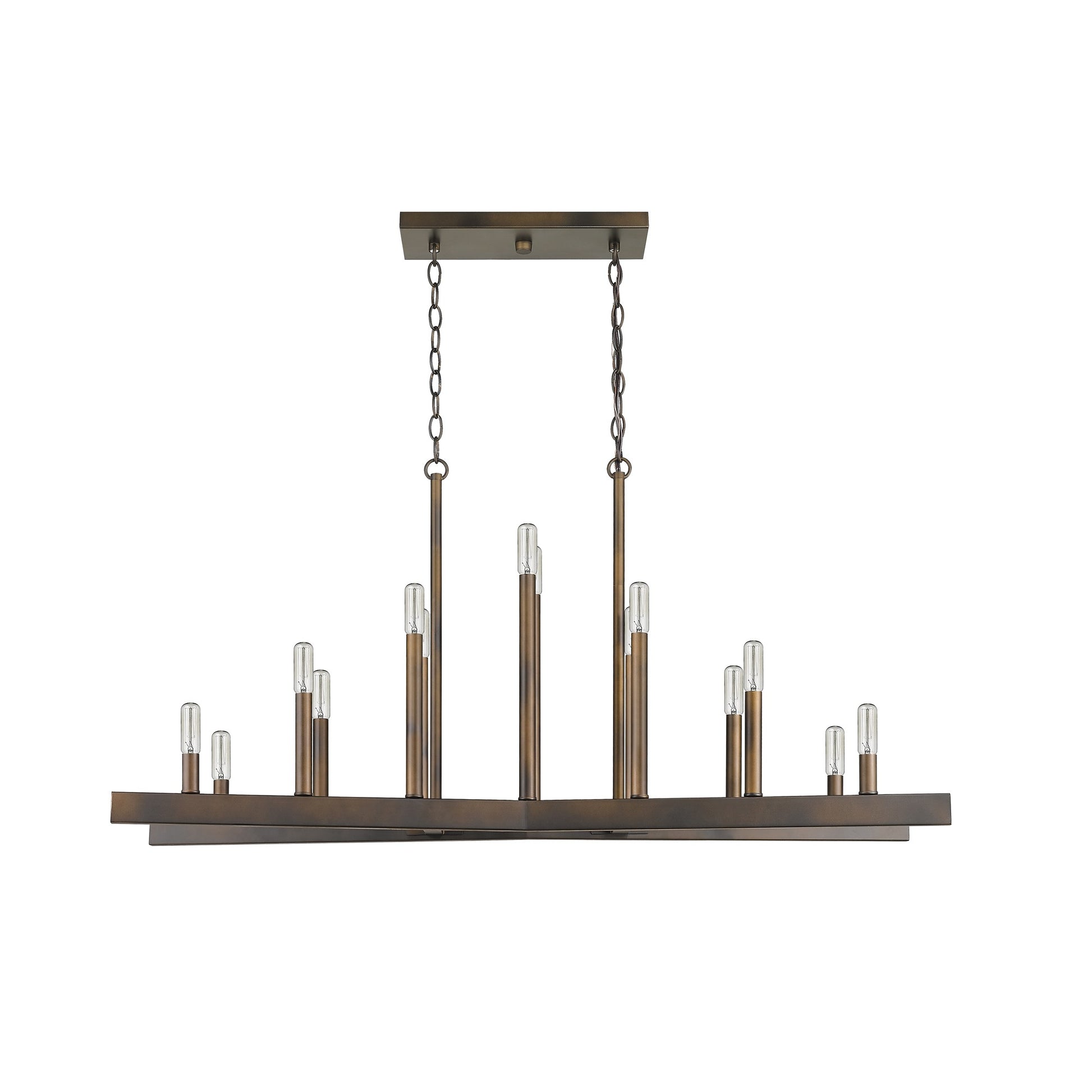 Fallon 14-Light Oil-Rubbed Bronze Island Pendant-Pendants-Hanging Lights-DECOROLALA