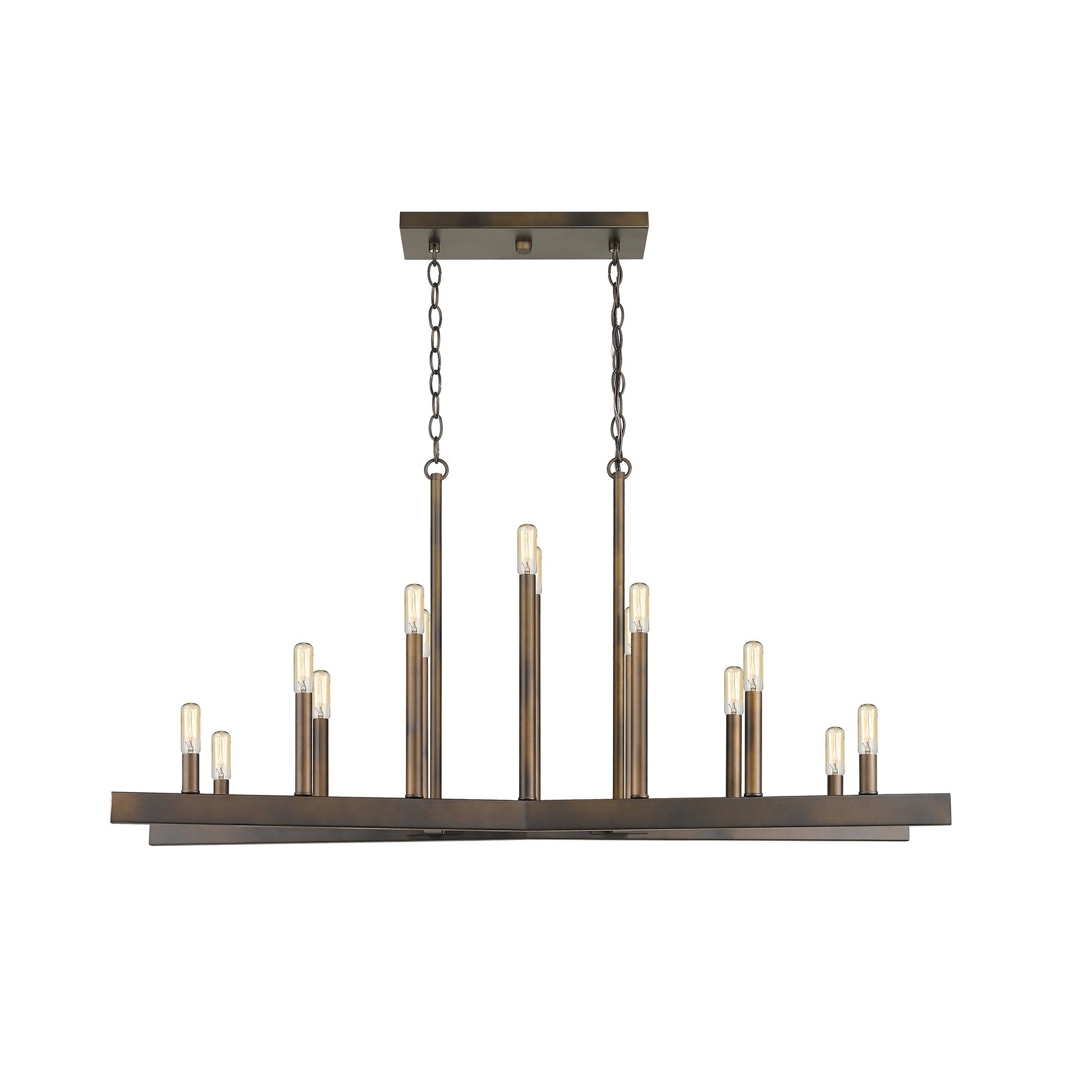 Fallon 14-Light Oil-Rubbed Bronze Island Pendant-Pendants-Hanging Lights-DECOROLALA