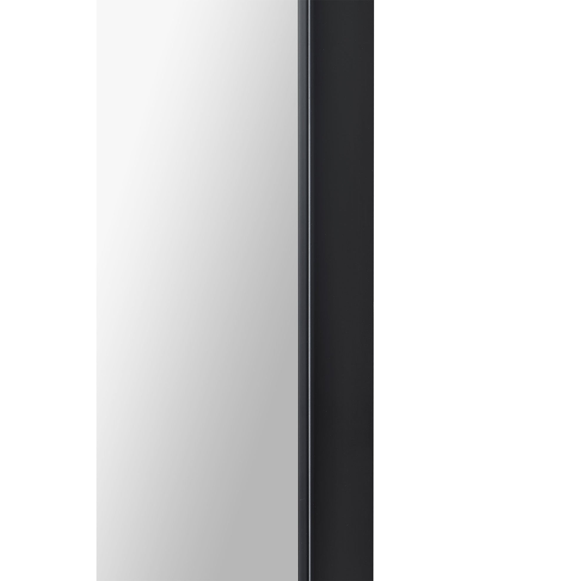 Farida 82" Tall Arch Full Length Mirror, Black-Full Length Mirror-DECOROLALA