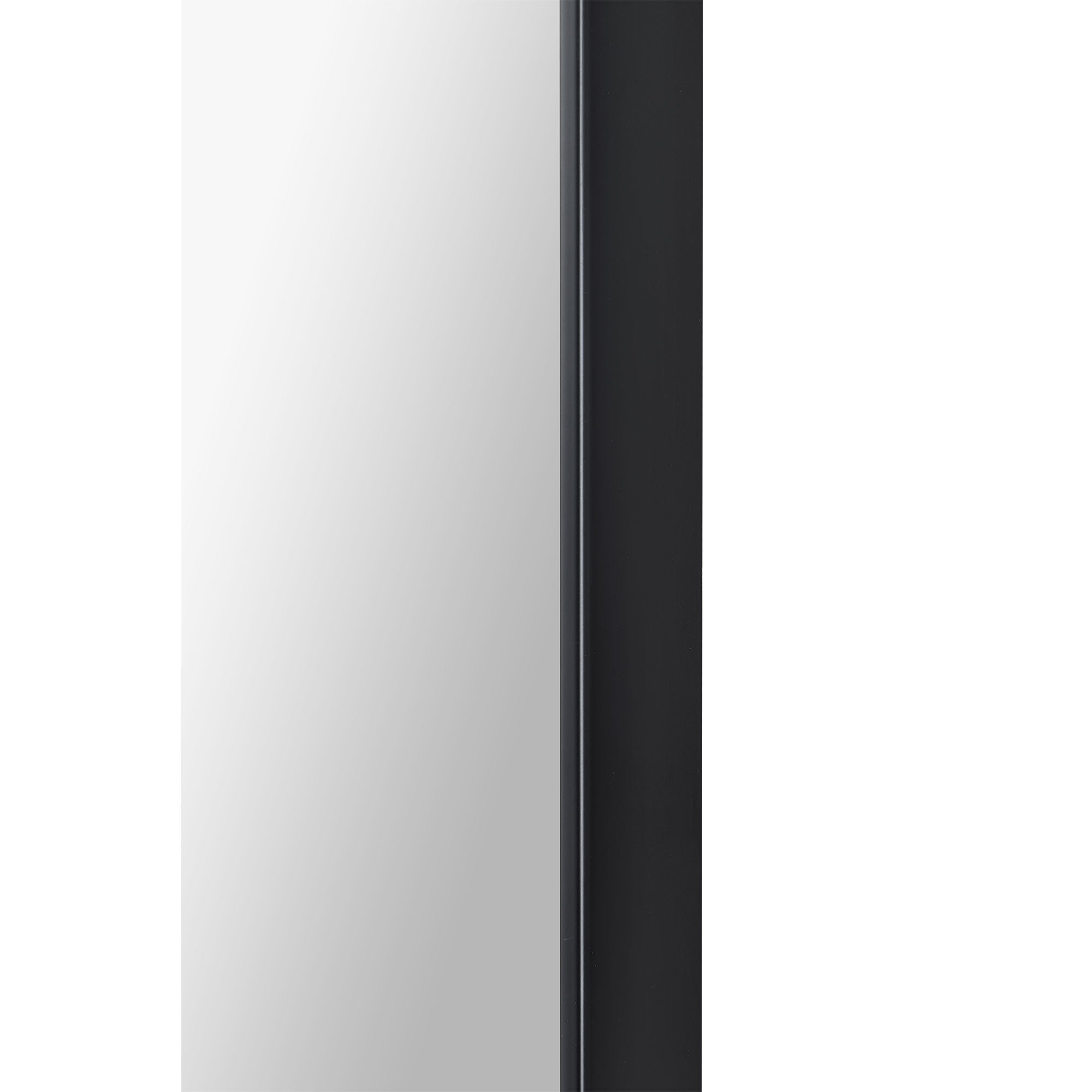 Farida 82" Tall Arch Full Length Mirror, Black-Full Length Mirror-DECOROLALA