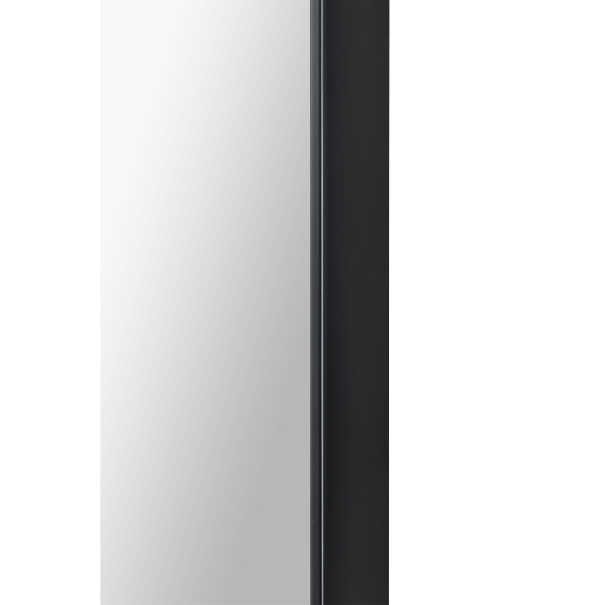 Farida 82" Tall Arch Full Length Mirror, Black-Full-Length Mirrors-DECOROLALA