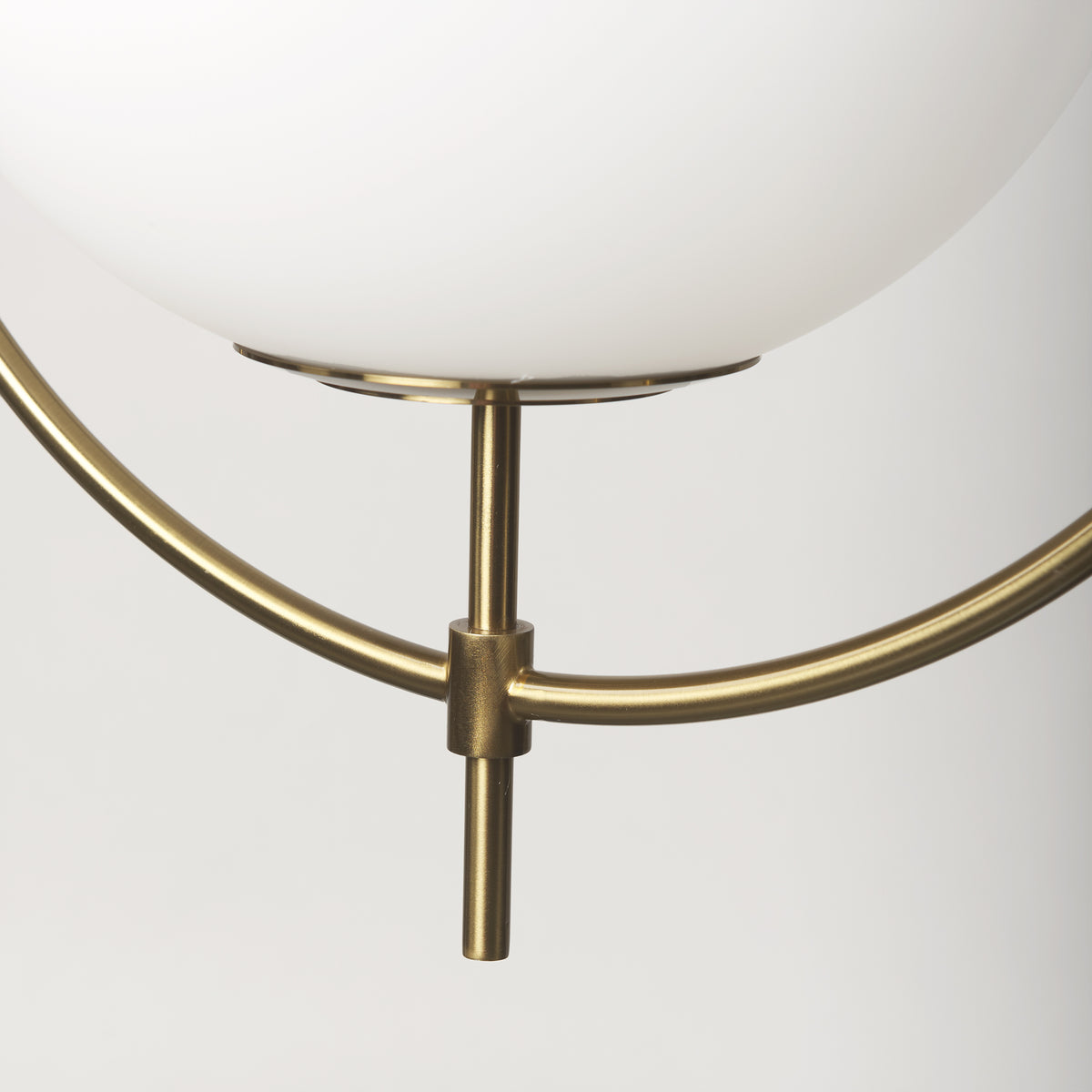 Farrah Frosted Glass Globe w/ Metal Pendant Light-Pendant Lighting-DECOROLALA