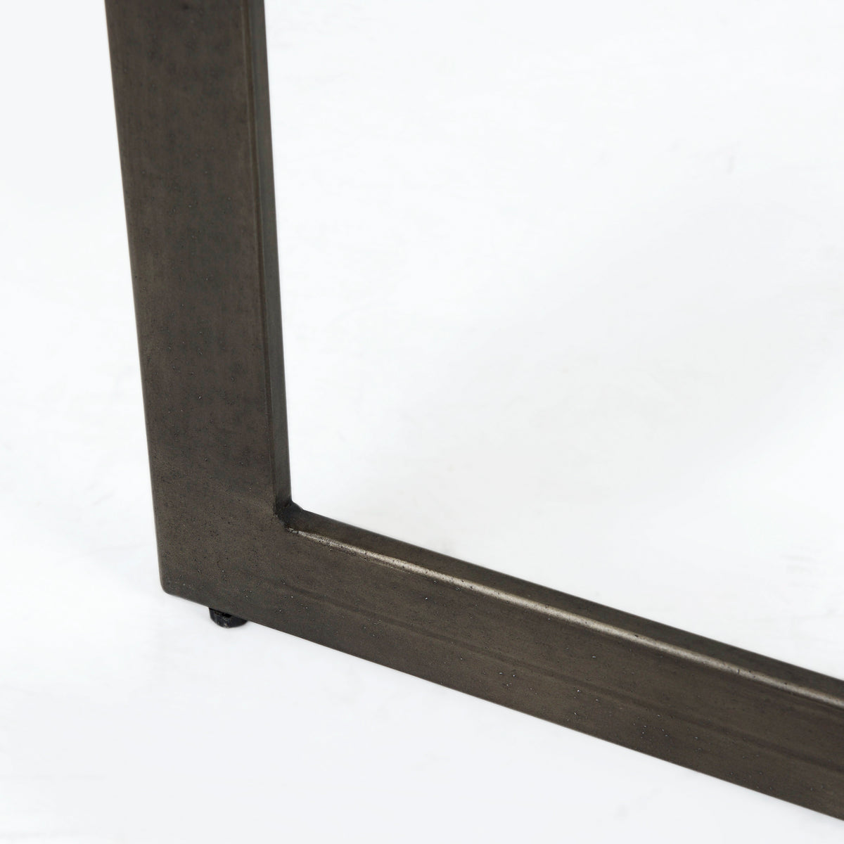 Faye 50L x 15W x 30H Finished Wood W/Gold Metal Base Console Table-Console Tables-DECOROLALA