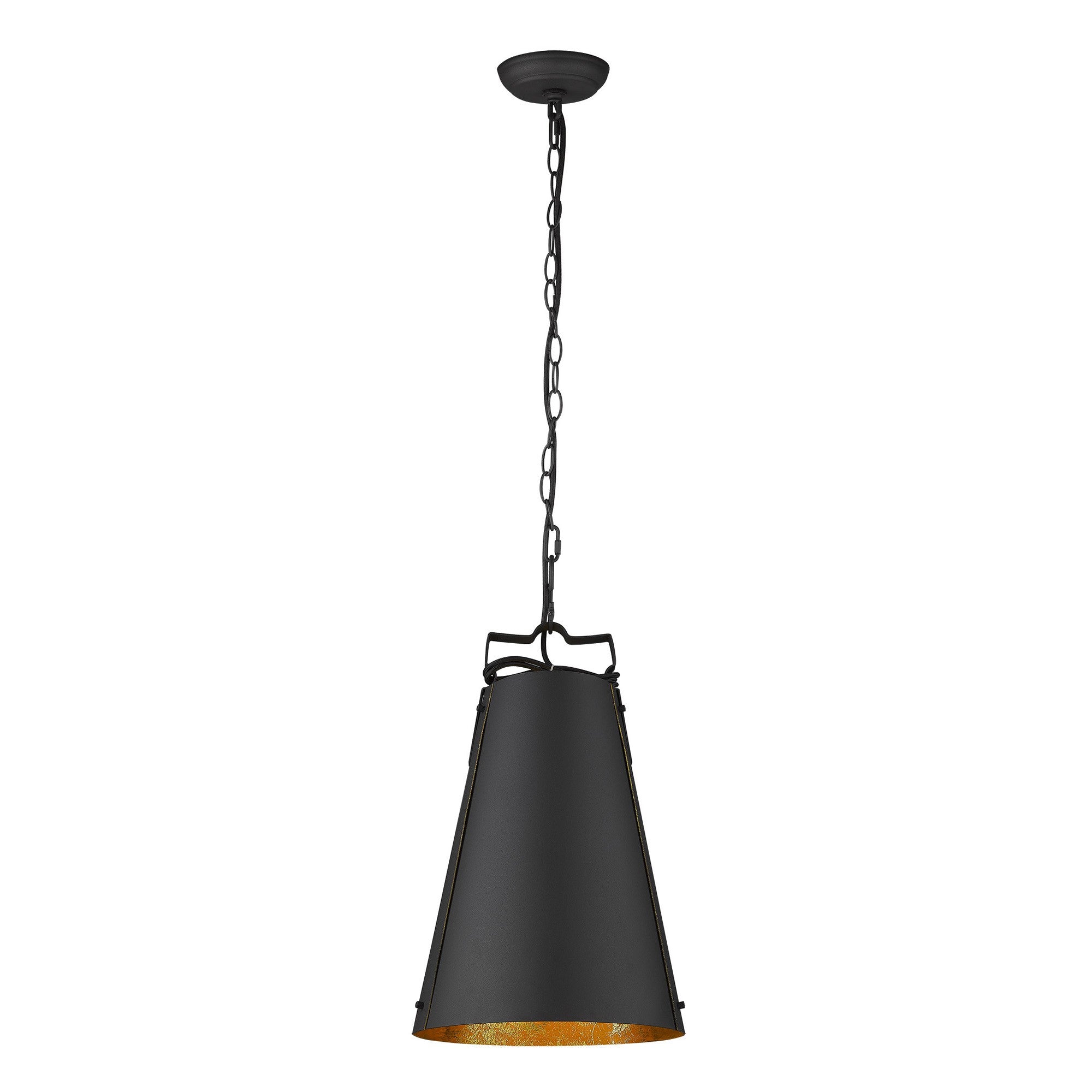 Faza 1-Light Matte Black Pendant-Pendants-Hanging Lights-DECOROLALA