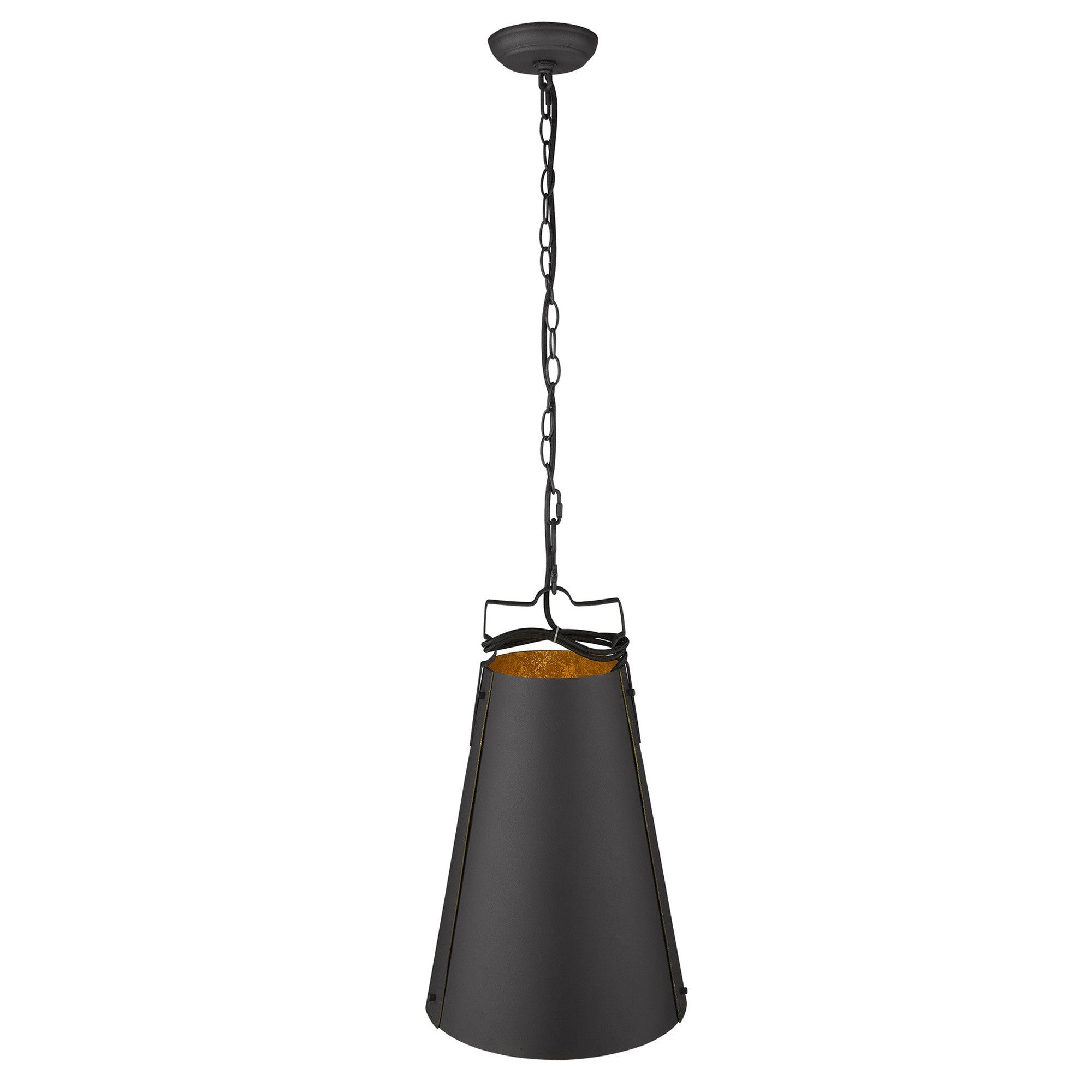 Faza 1-Light Matte Black Pendant-Pendants-Hanging Lights-DECOROLALA