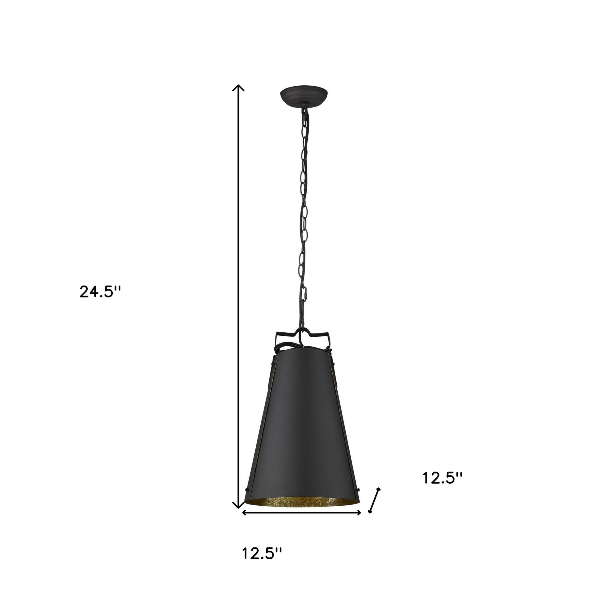 Faza 1-Light Matte Black Pendant-Pendants-Hanging Lights-DECOROLALA