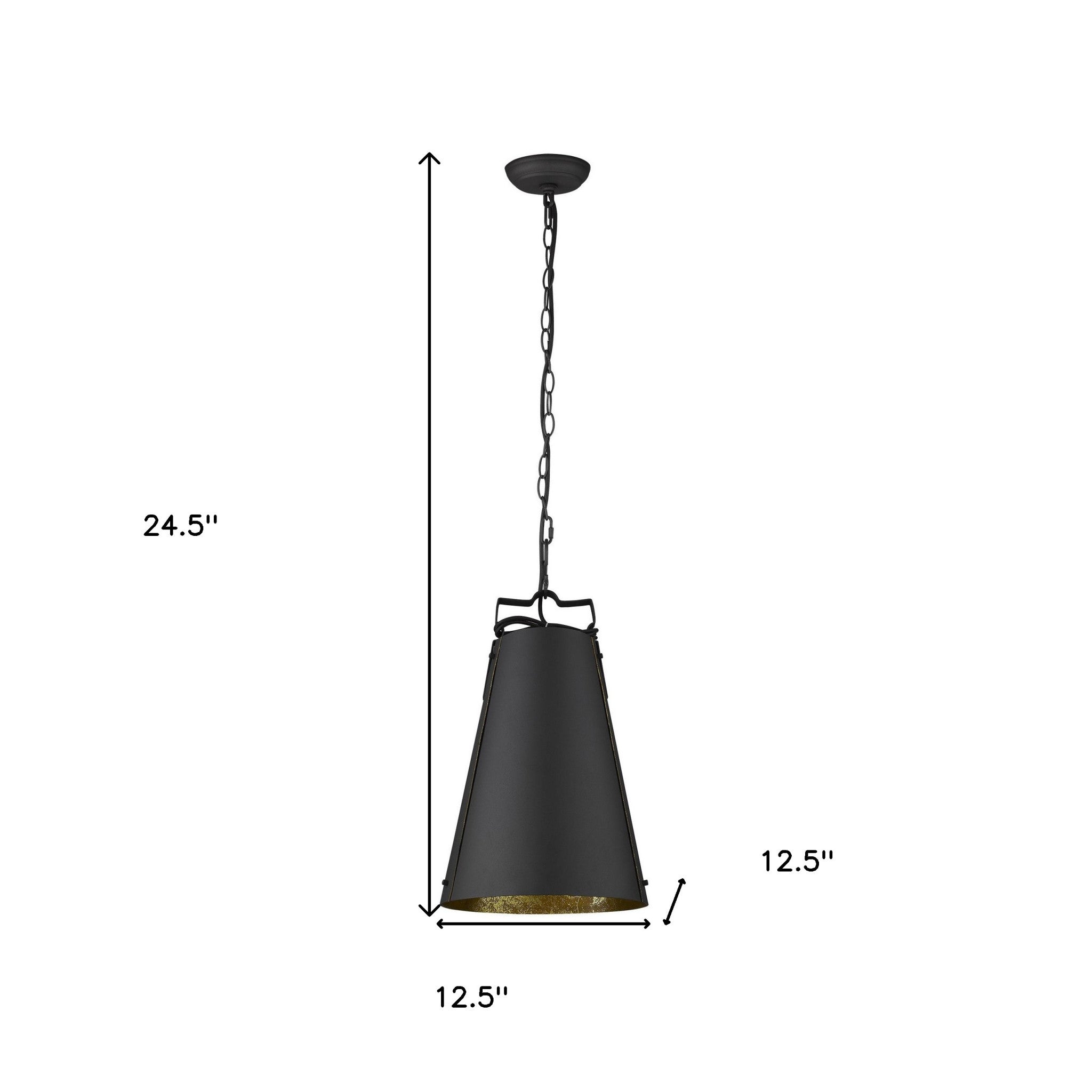 Faza 1-Light Matte Black Pendant-Pendants-Hanging Lights-DECOROLALA