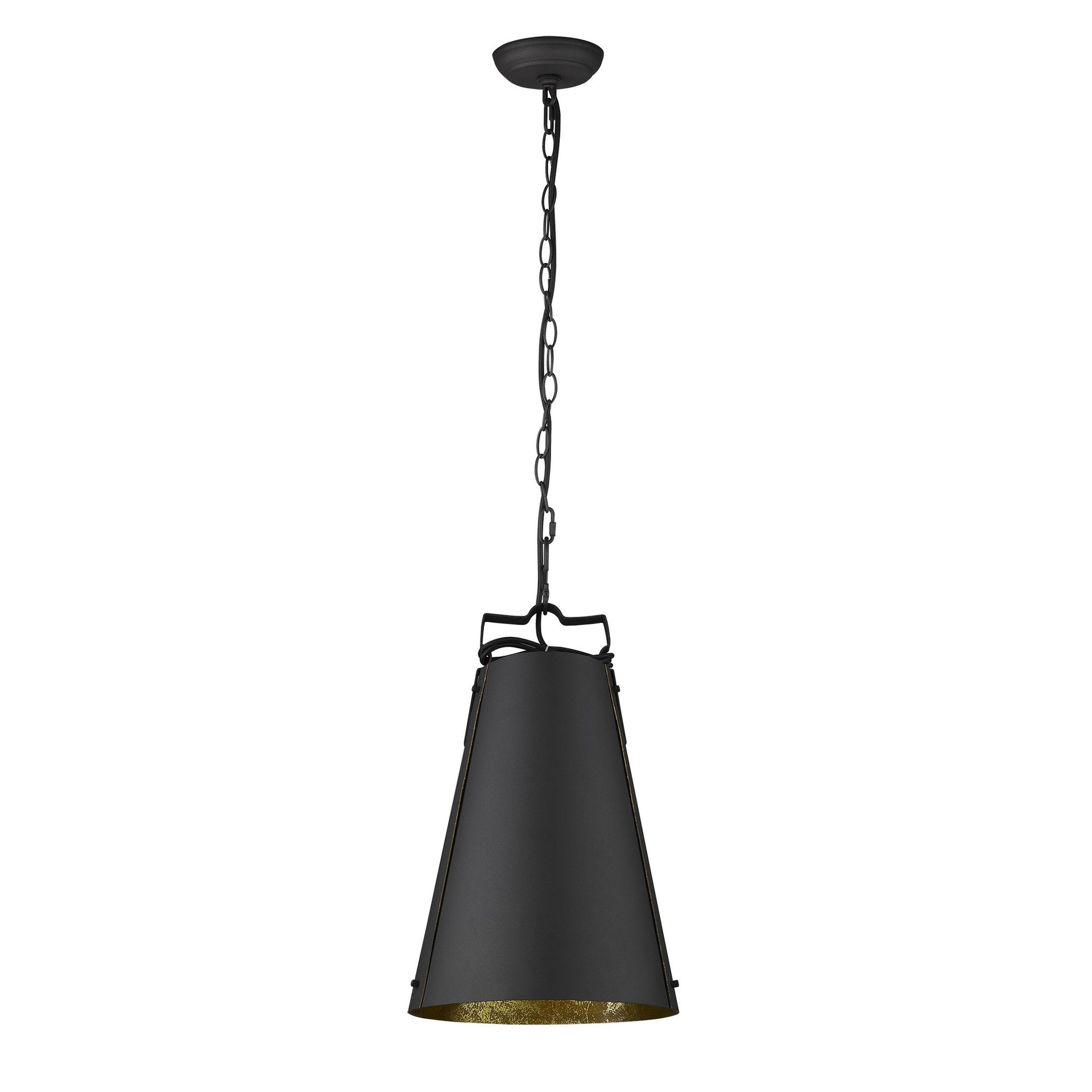 Faza 1-Light Matte Black Pendant-Pendants-Hanging Lights-DECOROLALA