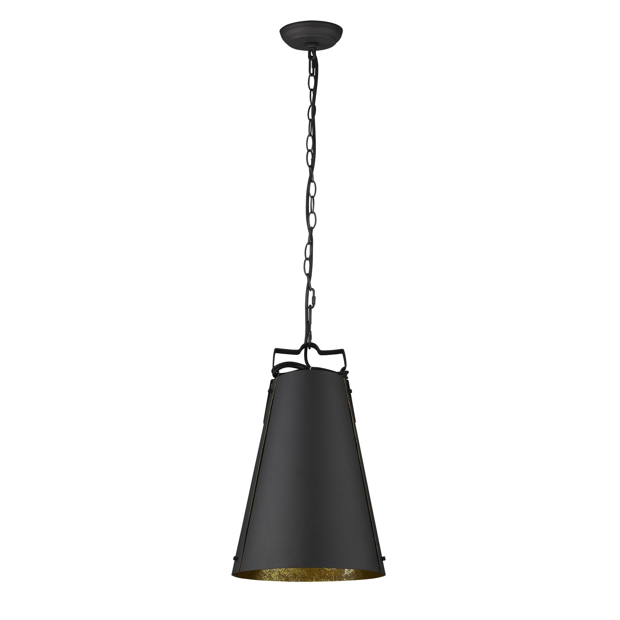 Faza 1-Light Matte Black Pendant-Pendants-Hanging Lights-DECOROLALA
