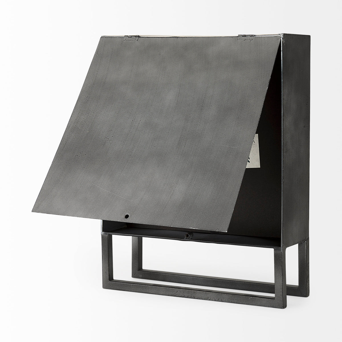 Felix Gray Metal Square Table Clock-Table Clocks-DECOROLALA