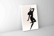 Female Silhouette Abstract Canvas Art 36x48-Wall Art-DECOROLALA