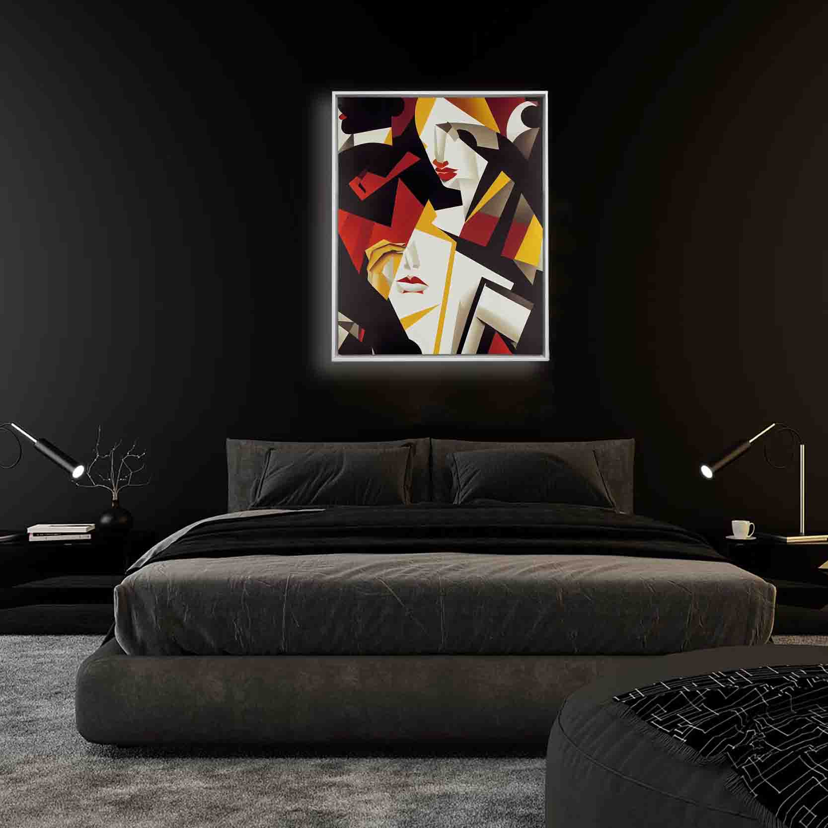 Femininity Abstract Canvas Art Print 36x48-Wall Art-DECOROLALA