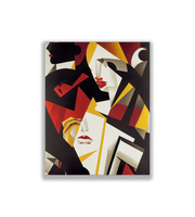 Femininity Abstract Canvas Art Print 36x48-Wall Art-DECOROLALA