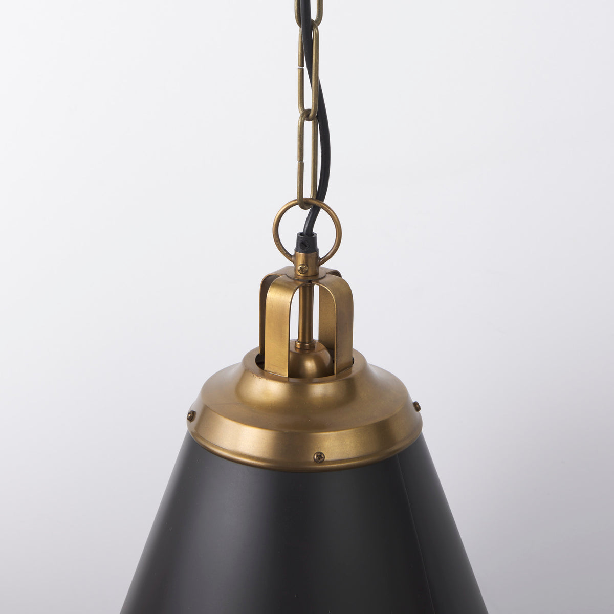 Fenton 18.0L x 18.0W x 23.0H W/Antiqued Accents Pendant Light-Pendant Lighting-DECOROLALA