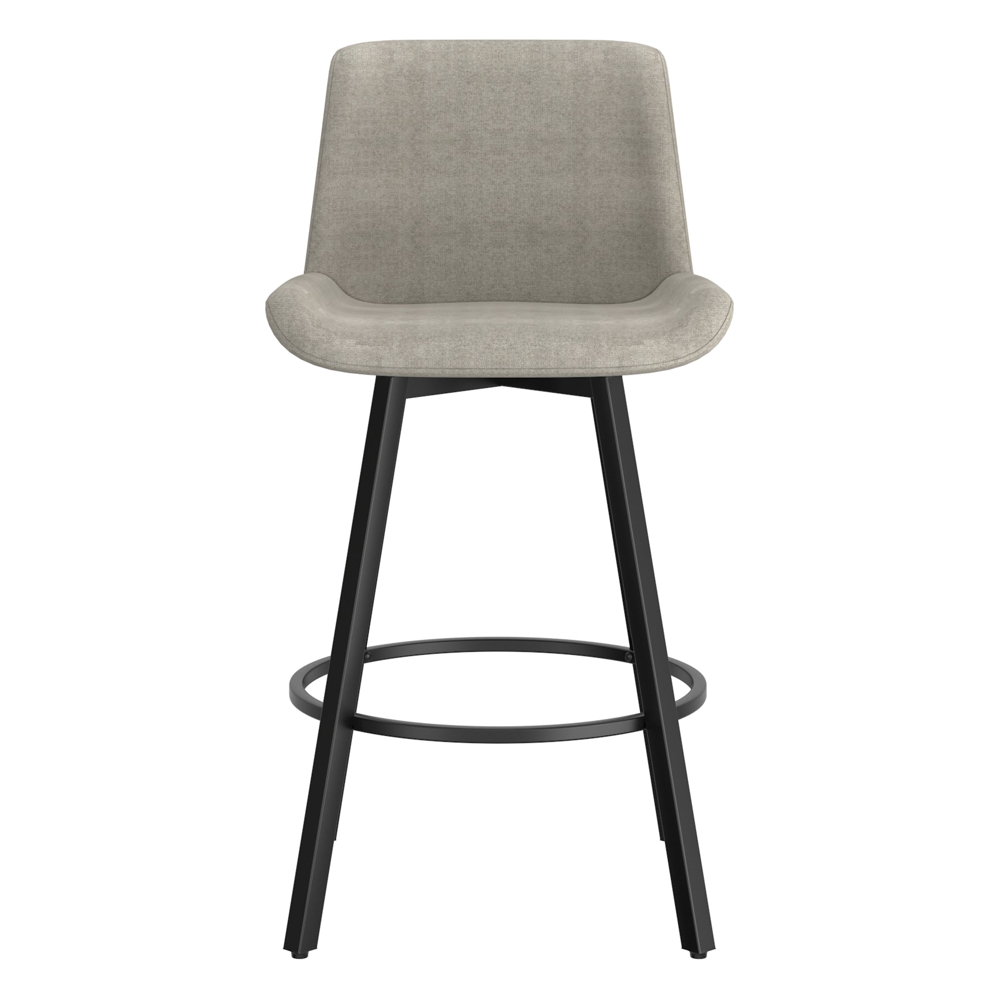 Fern 26" Counter Stool - Grey Fabric-DECOROLALA