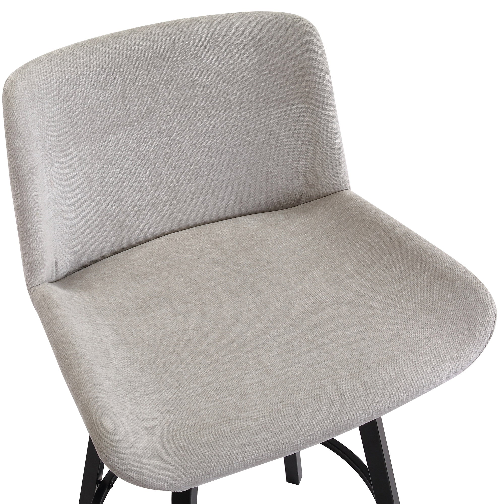 Fern 26" Counter Stool - Grey Fabric-DECOROLALA