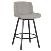 Fern 26" Counter Stool - Grey Fabric-DECOROLALA