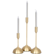 Ferris Indoor Aluminum Candle Holder, Gold-Candle Holder-DECOROLALA