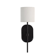 Fico 17.5" Height Wall Sconce, Black-Wall Sconce-DECOROLALA