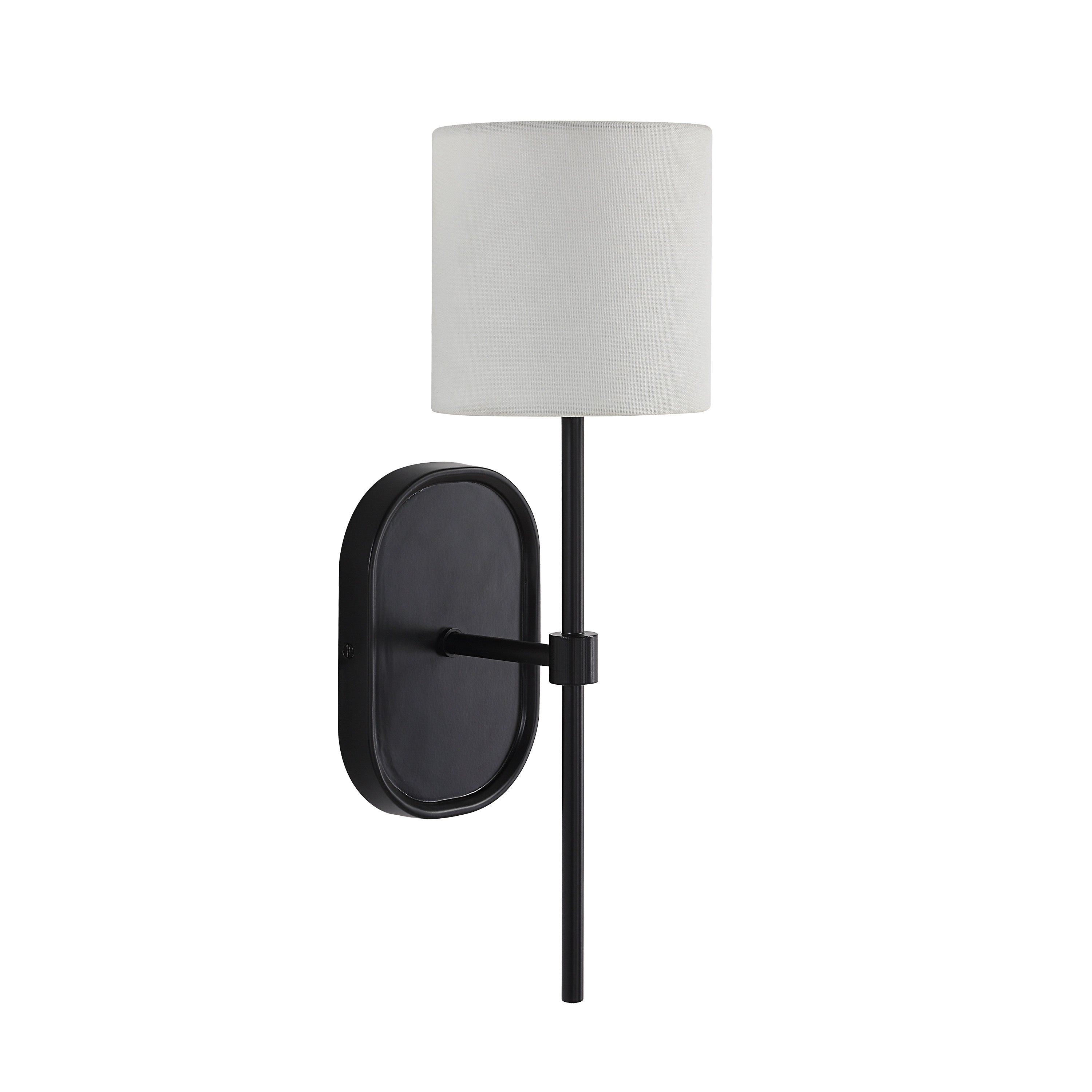 Fico 17.5" Wall Sconce Black Linen-Wall Sconce-DECOROLALA