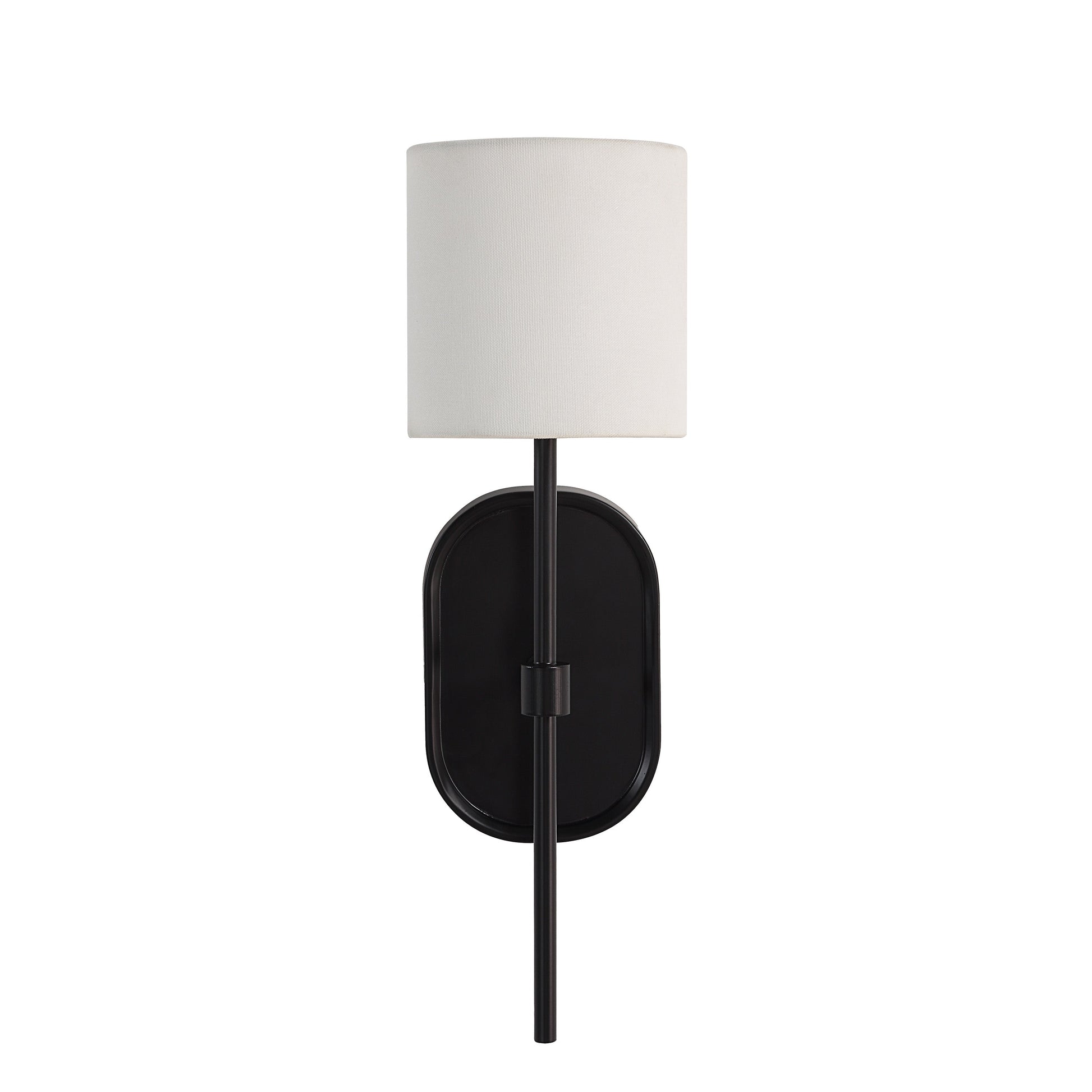 Fico 17.5" Wall Sconce Black Linen-Wall Sconce-DECOROLALA
