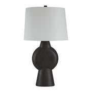 Fierra 30" Modern Table Lamp, Stone Black-Table Lamp-DECOROLALA